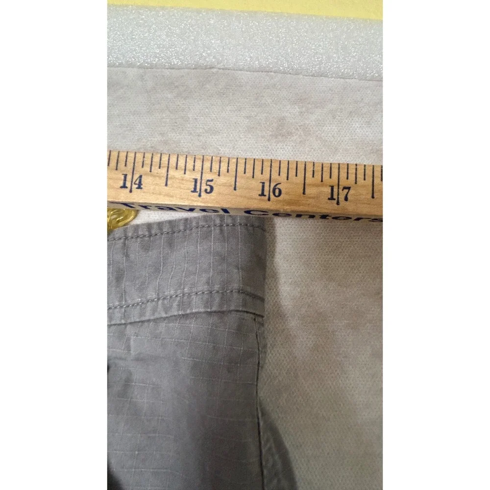 Banana Republic Mens Grey Cotton Ripstop Cargo Shorts Size 32 Utility Gorpcore